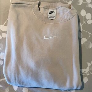 Nike Women's Cream Crew Neck Sweater
